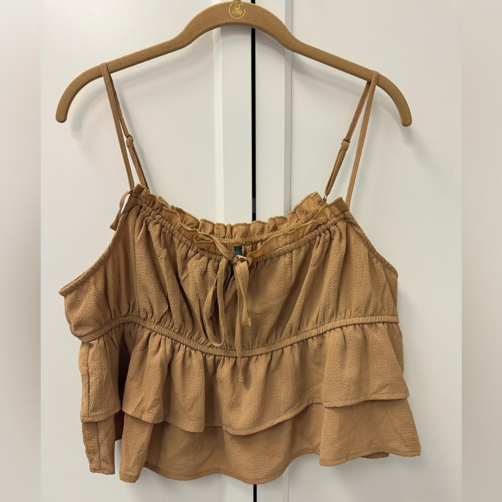 Target/wild fable ruffle crop top